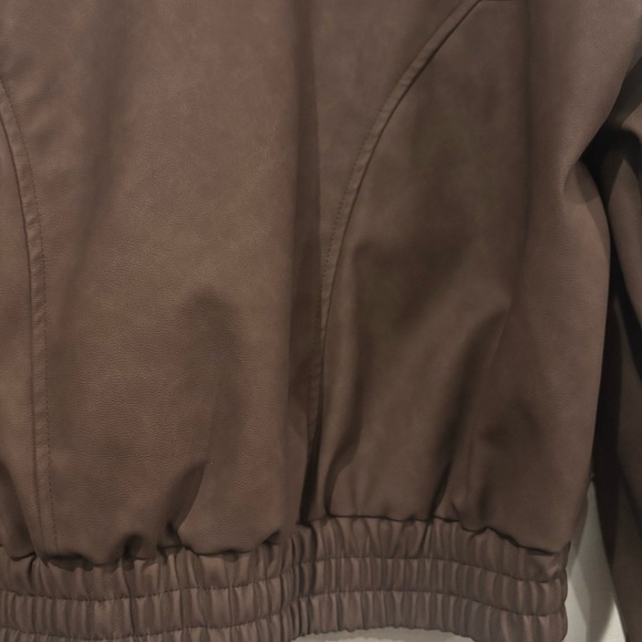 Edikted Mori Oversized Faux Dark
Leather Jacket in size small - Picture 9 of 16